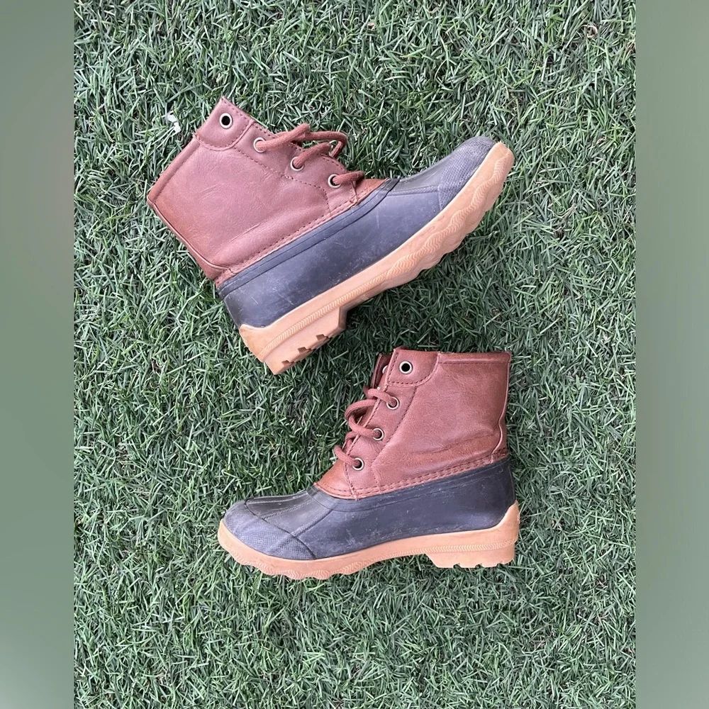 Sperry Top Sider Tan/Blue Port Boot Sz(13)